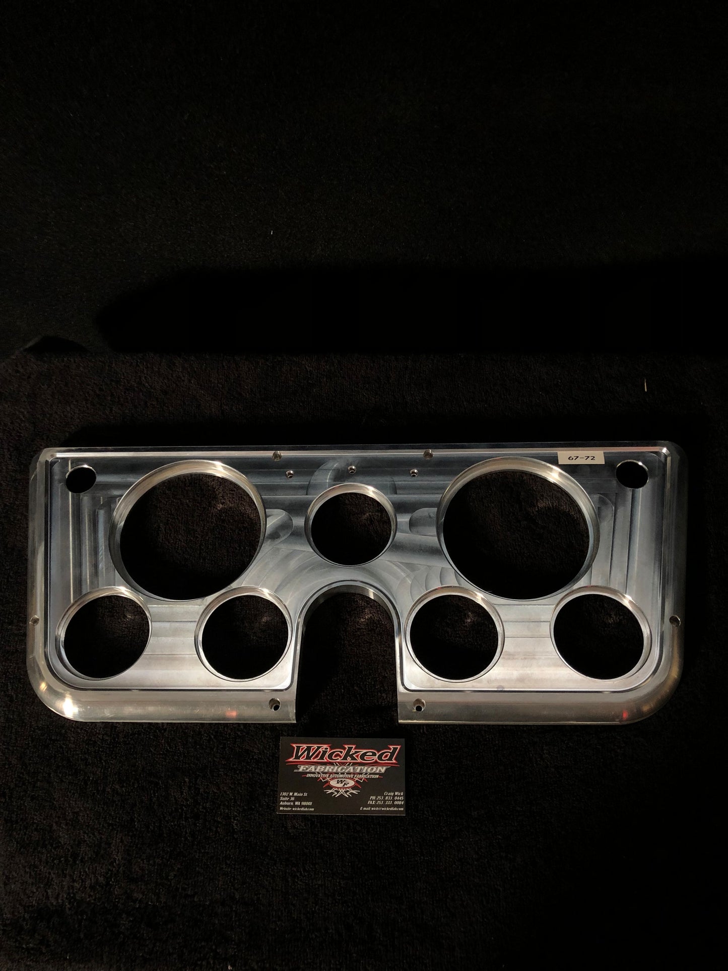 67-72 Chevrolet C-10 Billet Gauge Cluster